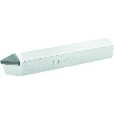 Tool Bit, E8 Style Brazed Right Hand Standard, Series 4151, 12 Shank Dia, 60 Deg Profile Angle, 3